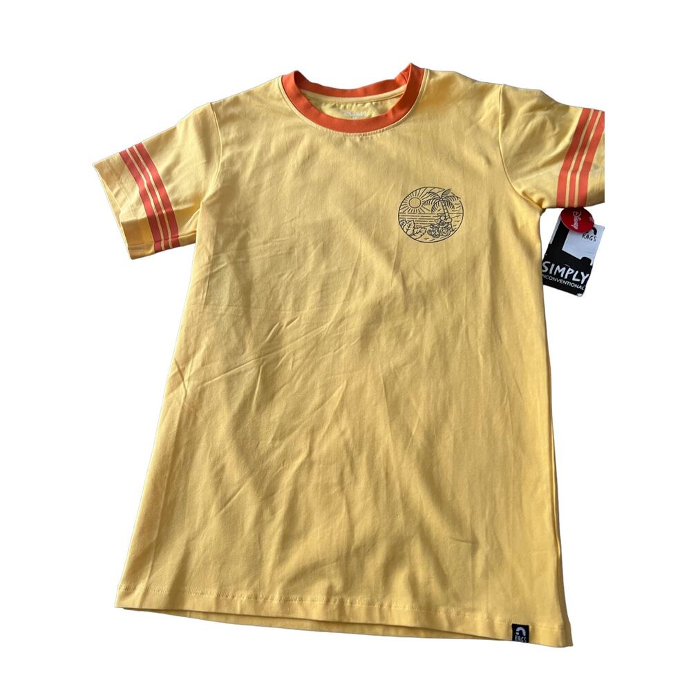 Nwt Unisex Rags Small Disney Tropical Mickey Tee